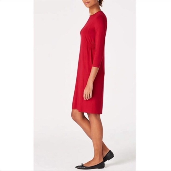 J Jill Wearever Collection Women’s Size Small True Red Dress - Picture 2 of 10